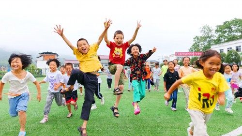 Children playing at Light and Love School supported by ConocoPhillips China.