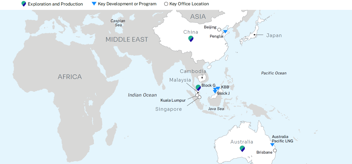 Map of our Asia Pacific operations